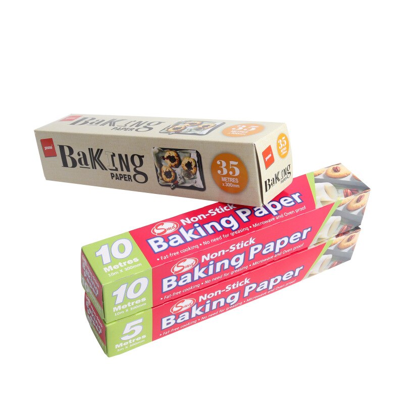 5/10/35M White Non-Stick Cookie Sheet Parchment Paper Baking BBQ Party Sheets Pan Line Paper Oil Paper Butter Non-stick Paper