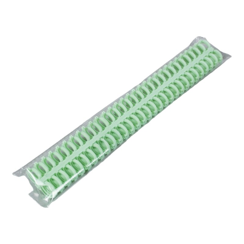 5Pcs 30 Gaten Boek Ring Loose Leaf Binder Spiral Ringen Binding Coil Stekels Plastic Notebook Binder Spiraal Coils Voor diy: GN-12
