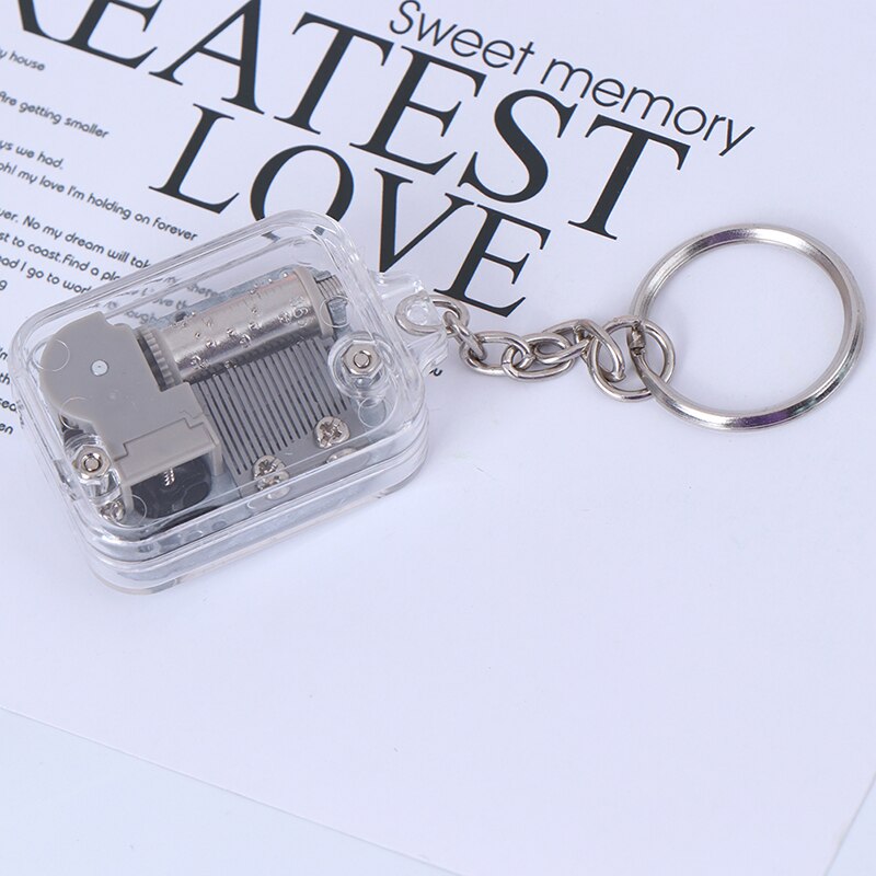 1PCS Metal Music Boxes Clockwork Keychain Music Box Movement DIY Play Set Mechanical Home Decor