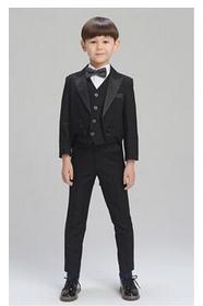 Brand Formal Boys Suits for Weddings Black Tuxedo Suit Boys Blazers Kids Boys Formal Suit Boy 5pcs/set
