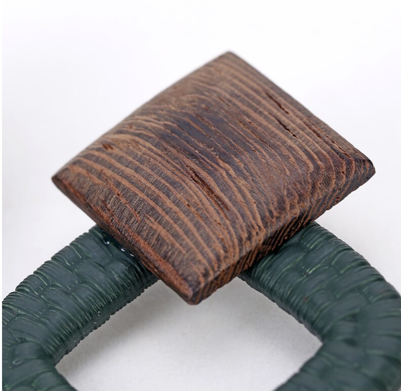 MGaidila, pendientes geométricos hechos de pendientes de madera, pendientes de estilo nacional retro bohemio