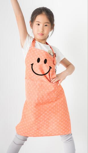 Kleuters schilderen kleding baby eten anti-olie kunstenaar schorten meisje jongen overall glimlach: Schort oranje / Ik