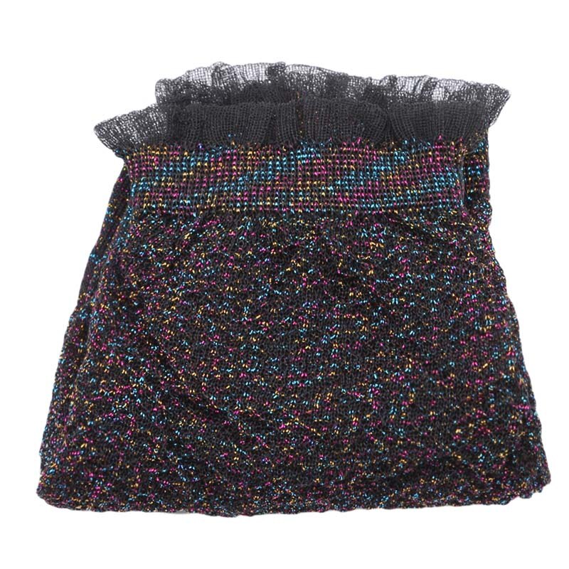 Kristal Zijde Kant Sokken Vrouwen Mesh Glanzend Korte Sokken Transparante Elastische Yoga Fietsen Tennis Sokken Voor Meisjes: Colorful black wire