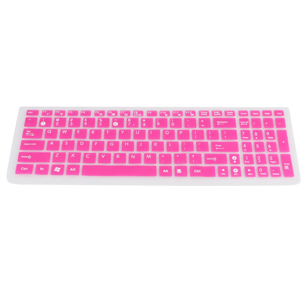 Siliconen Toetsenbord Cover Voor Asus Laptop Computer Protector Stickers Film: Rose Red