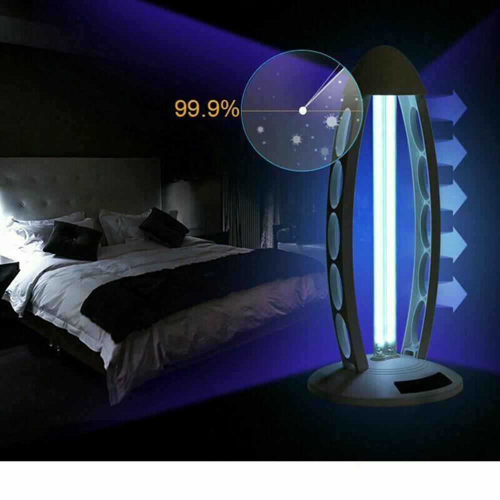 38W UVC Ozone Ultraviolet Germicidal Lamps Remote UV Sterilization Quartz Portable Lights Practical Lamp