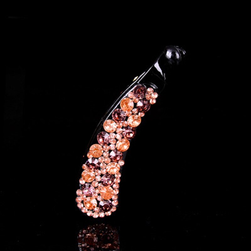 Clip à griffes en cristal coréen pour femmes, multicolore, Clip à fleur banane, pour couleurs de mariage, 1 pièce, offre spéciale: Champagne 10cm