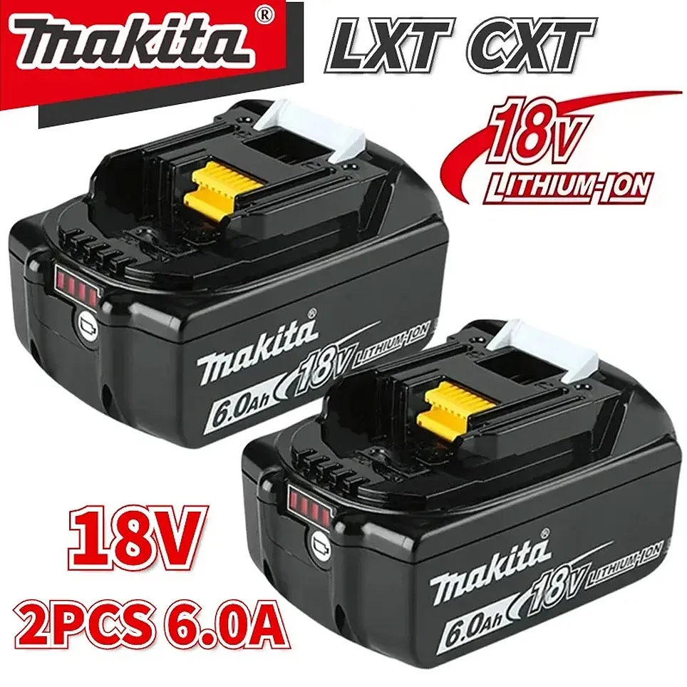 Makita original bateria recarregável de íon de lítio 18v 6000mah 18v 6.0ah bateria de substituição de broca bl1860 bl1830 bl1850 bl1860b