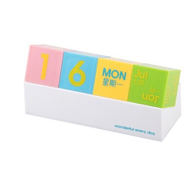 Kontor vintage hjemme kalender multi-funktion mobiltelefon holder ornamenter diy flip studie dekoration: E