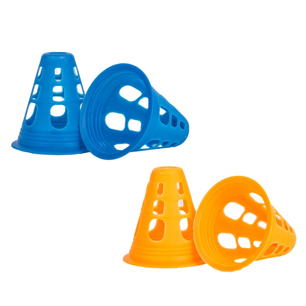 10 Uds cono de plástico multiusos para patinaje sobre ruedas de fútbol entrenamiento deportivo físico (Color aleatorio)