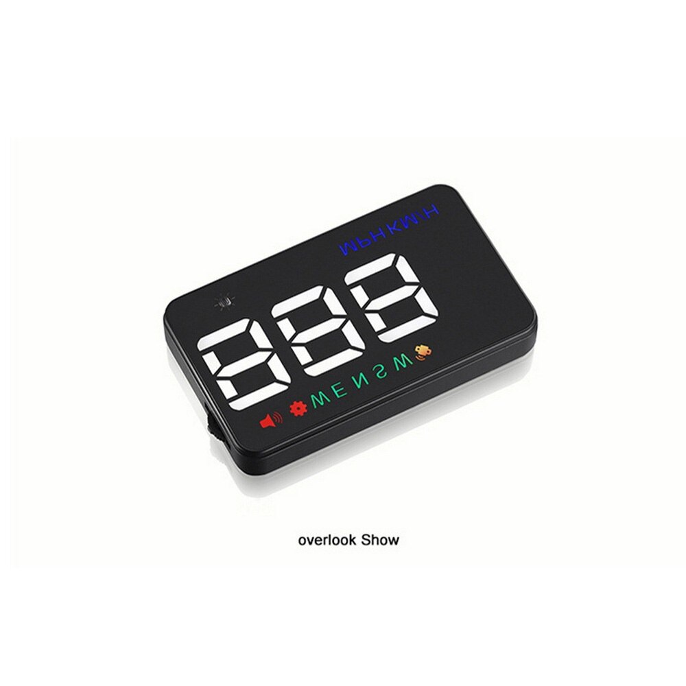 Head up display3.5 Inch Car GPS Head-up Display White HUD Display Screen Display Automotive General Black