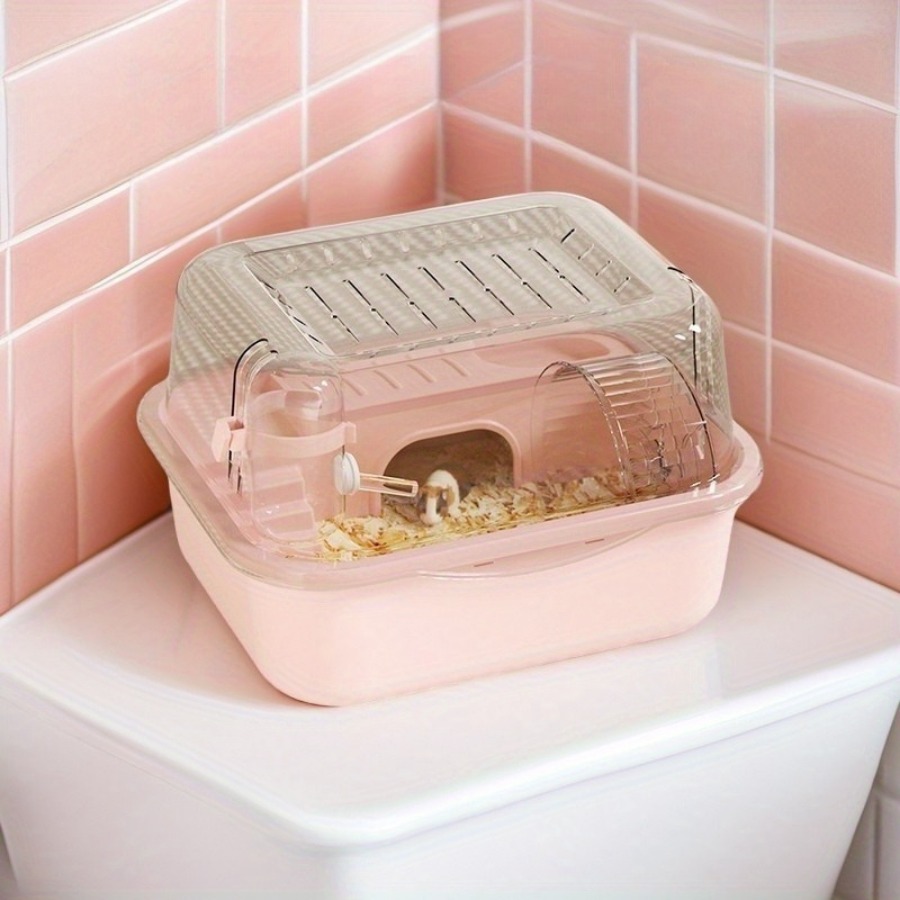 Cage à Hamster Double couche d'intérieur, 1 pièce, Cage à ours doré, grand espace, château de Hamster, détachable et lavable, petite habitat pour animaux de compagnie