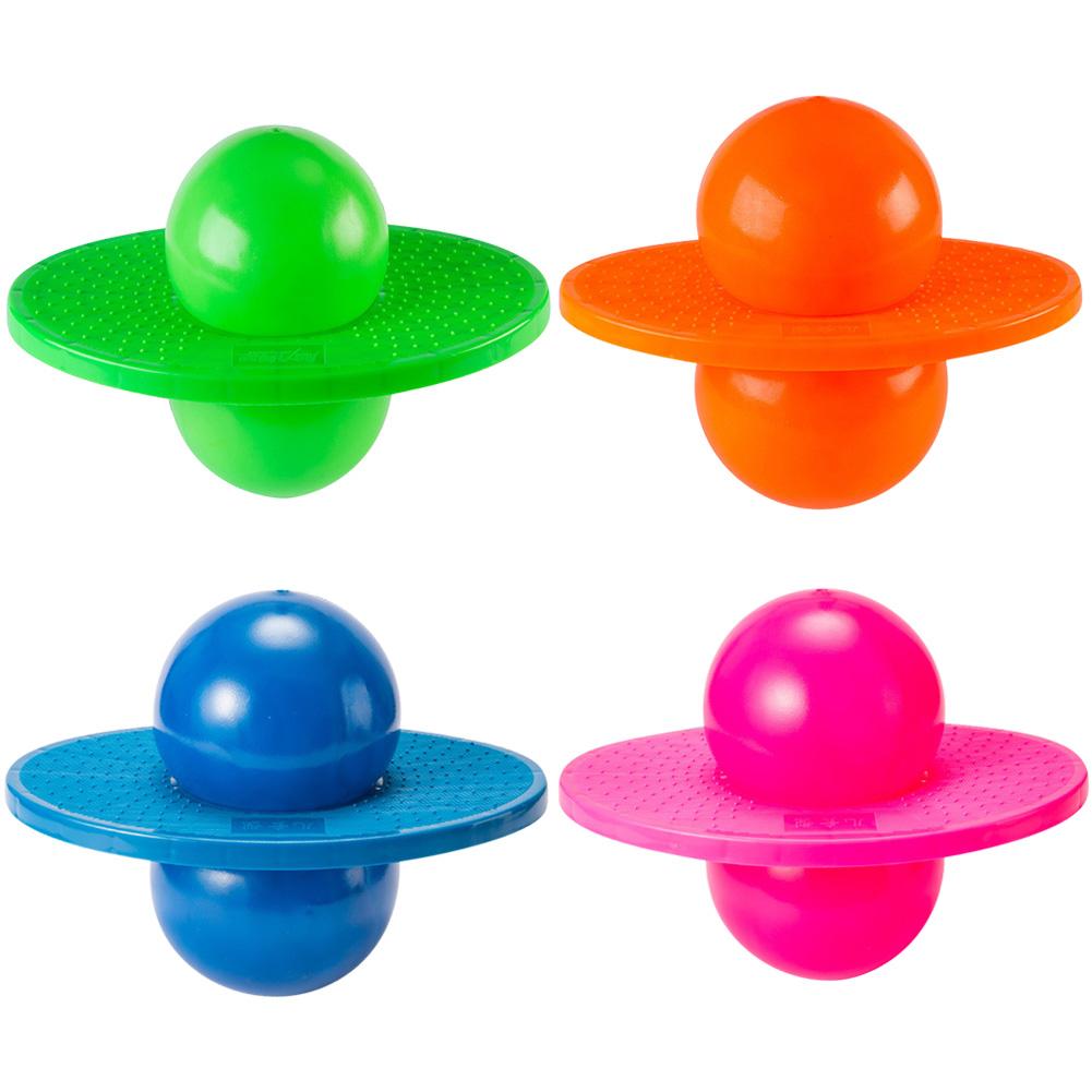 Jumping Bounce Ball Yoga Fitness Ball Rock Hopper Pogo High Bounce Space Balance Jump Board Ball Toys Exercise Sport Ball