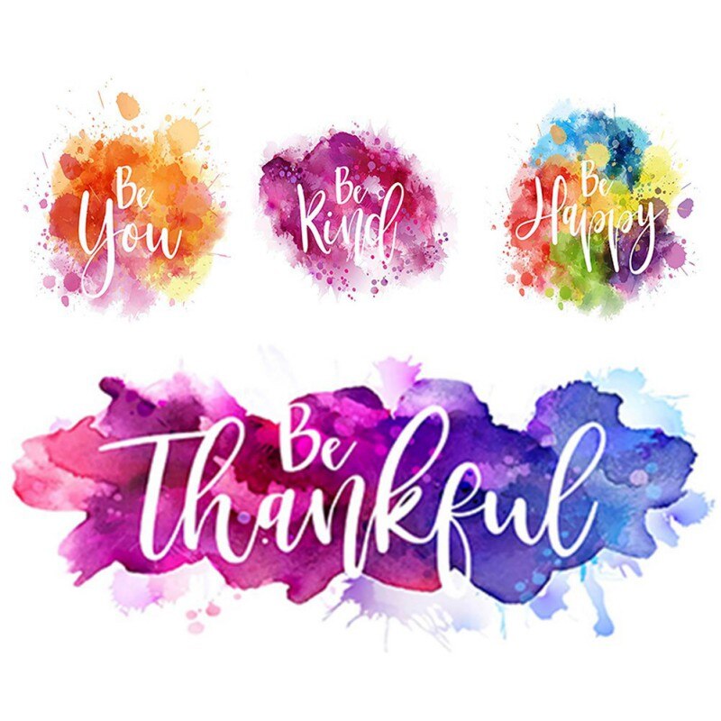 Aquarel Moderne Minimalistische Slogan Kantoor Decoratie Schilderen Frameloze Engels Motto Inspirerend Poster Decor ·