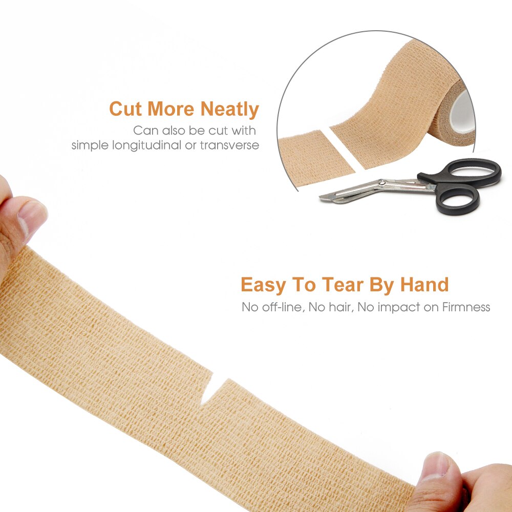 24 Rollen Selbst Klebe Verband Wasserdichte zusammenhängend Bandage Vlies Verband Sport Band Atmungs Handgelenk wickelt 5cm * 4,5 m