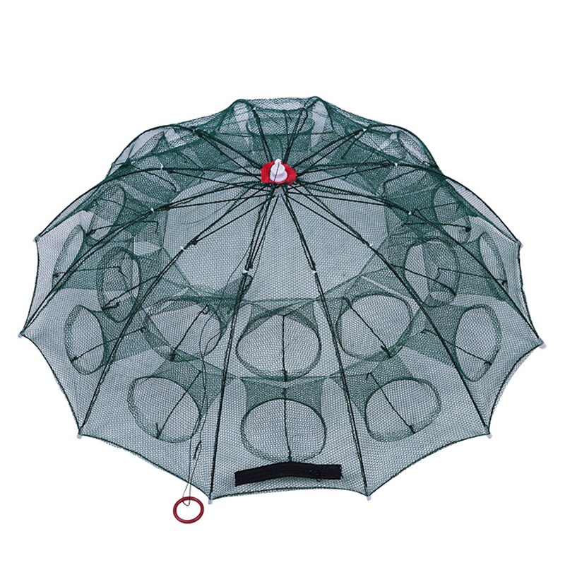 Strengthened Automatic Foldable 4-20 Holes Hexagon Fish Network Fishing Net Shrimp Cage Nylon Fish Trap Cast Nets Trap Cast Net