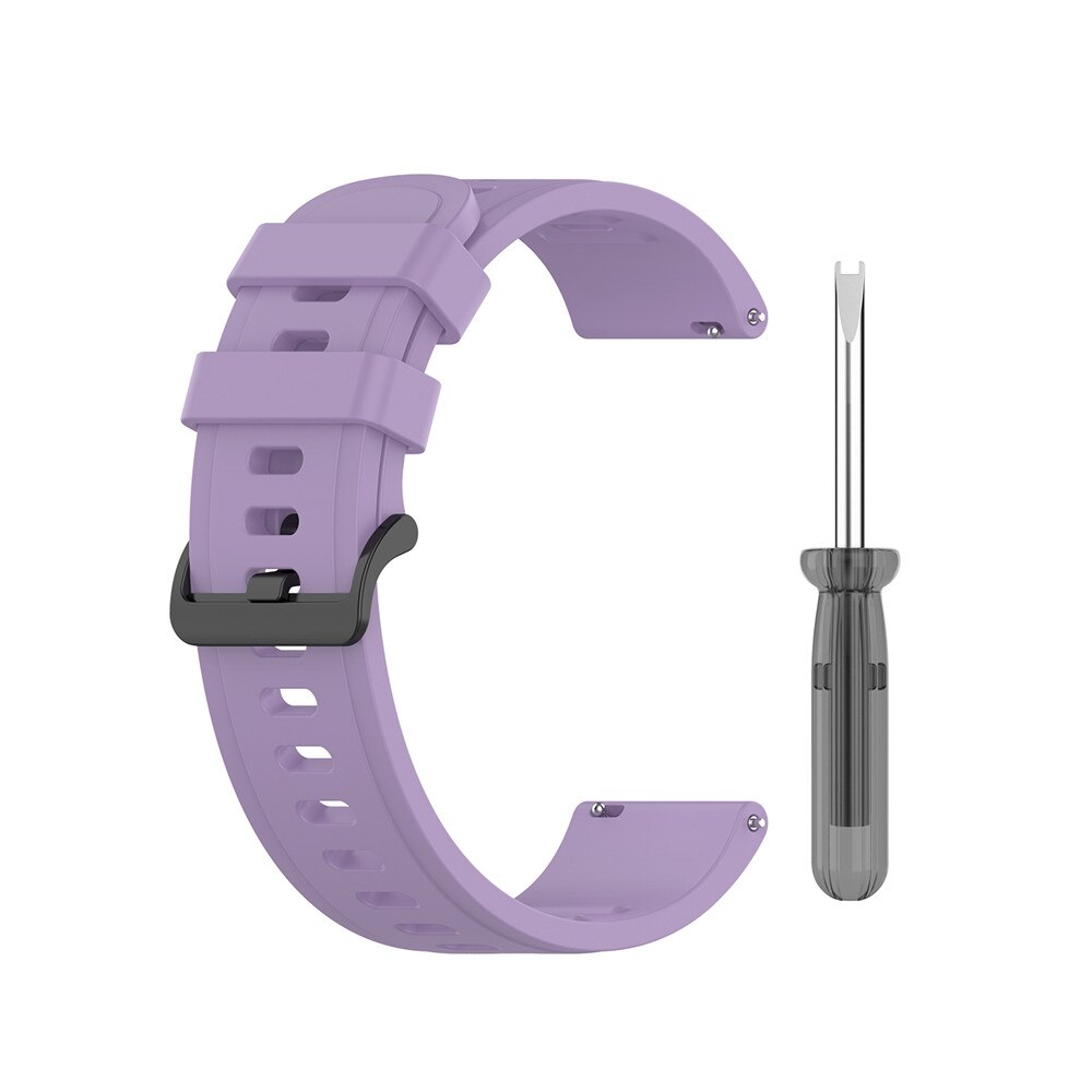 Pehmeä silikoninen kellon ranneke xiaomi huami amazfit neo smart kellon vaihtorannekkeella työkaluvyötarvikkeilla urheiluranneke: Violetti