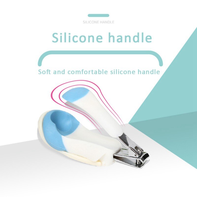 2019 bebê prego clippers tesoura com bolso de lupa dedo do pé clipper para o bebê recém-nascido diário do prego do bebê ferramenta