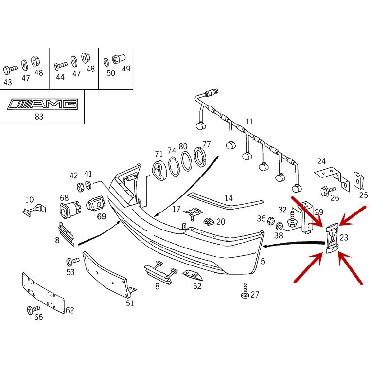 Car front bumper bracket S grade W140 S280 S300 S320 S500 S600mer ced es-be nz1991-1998 Car Fixed bracket Front bumper holder