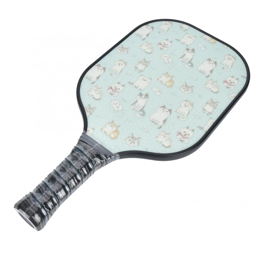 Portable Pickleball Paddle Fiberglass Pickleball Paddle Elastic Roughened Surface Sport Equipment with Breathable Handle Grip