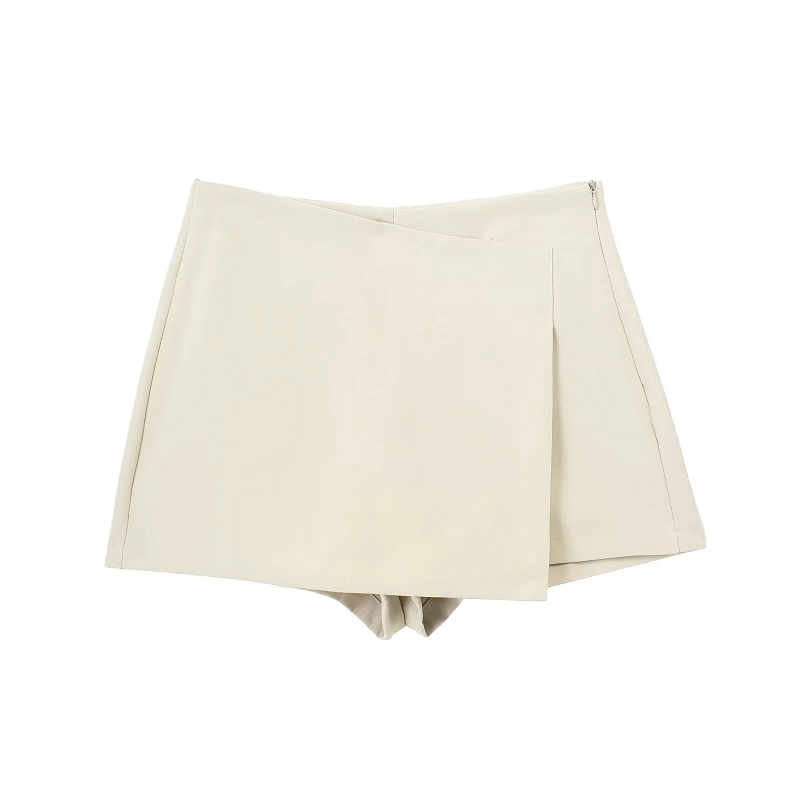Traf shorts kvinder sommer afslappet fest nederdel shorts dame hvid khaki sort kort nederdel bukser til kvinder: L / Beige