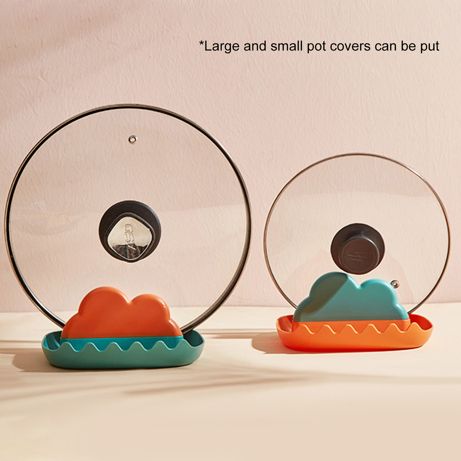 Silicone Utensil Rest with Drip Pad Kitchen Cloud Rack with Pot Lid Holder Utensil Holder for Stove Top Spatulas Spoons Ladles