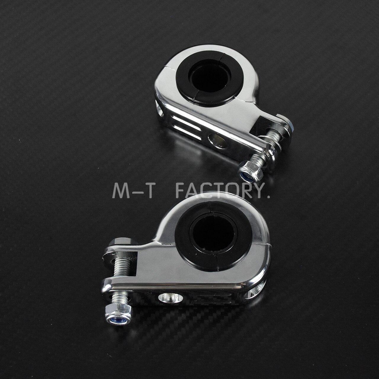 Other - Motorcycle 32MM 1-1/4 Inch 1.25 Inch Engine Crash Bar Guard Highway Foot Peg Clamps Mounts Silver - View #12