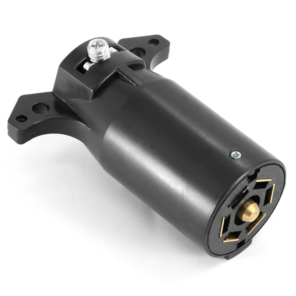 7-hole Trailer Plug Blade Circular Connector RV Parts 12V Towbar Tow-trailer End Supply for Your Caravan Trailer and Truck.