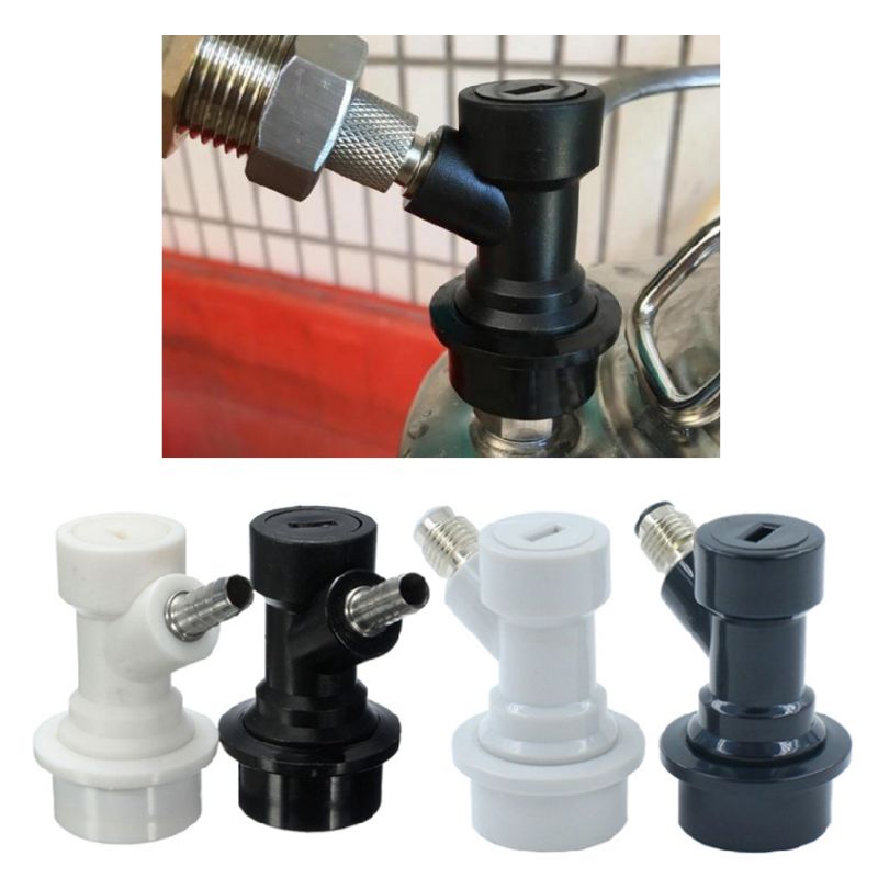 1 Pair Ball Lock Gas Liquid MFL Beer Barrel Quick Disconnects Set Keg Coupler Dispensing Connector Fittings for Home Brew