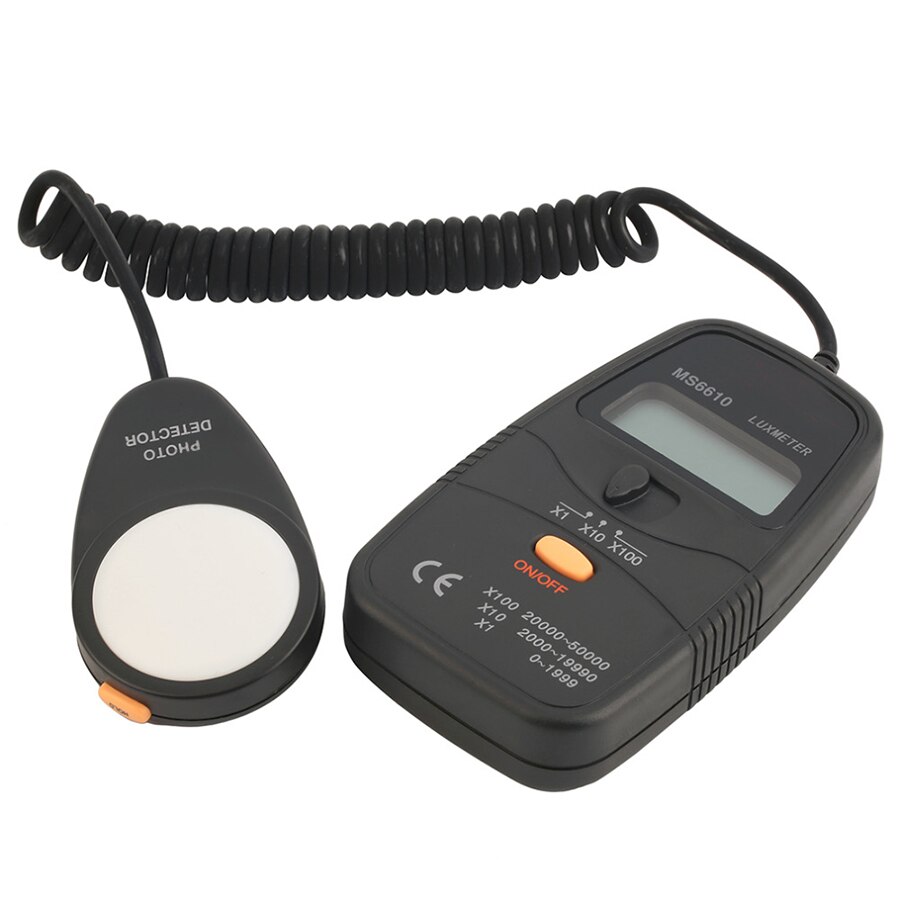 MS6610 compteur de lumière numérique mini luxmètre 0 ~ 50000LUX illuminomètre