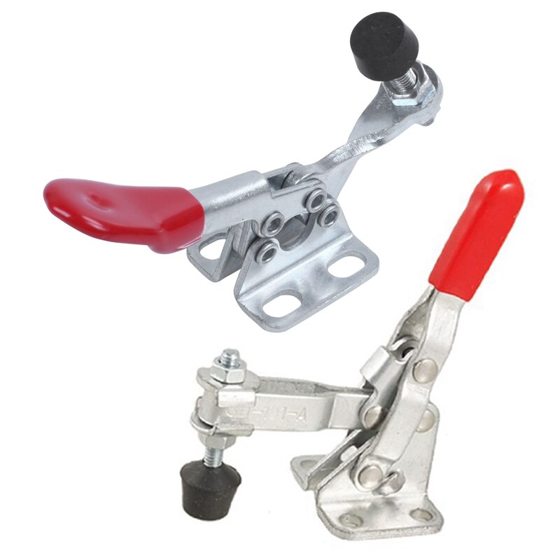 101A 50Kg 110 Lbs Holding Capaciteit Rode Verticale Toggle Clamp Met 1Pc 27Kg Anti-Slip U vorm Toggle Clamp