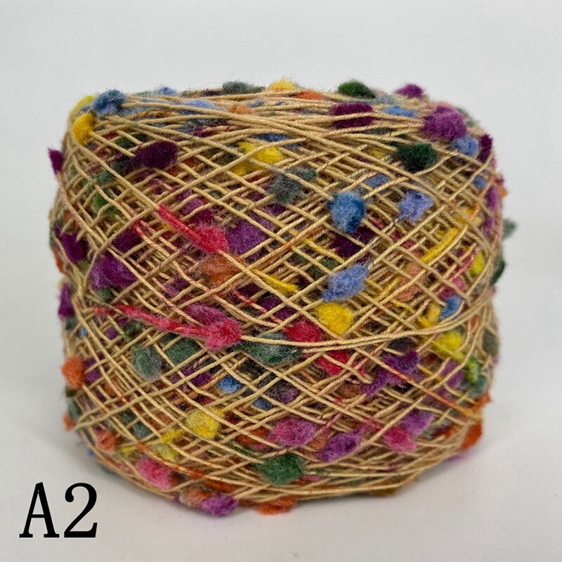 Fil de Nylon perlé coloré au Crochet 50G, fil de partenaire pour le tricot à la main pour les vêtements de bricolage