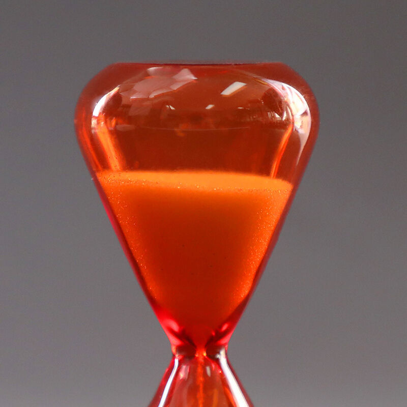 Reloj de arena de cristal naranja, cronógrafo con temporizador, cuenta atrás, de cumpleaños, decoración del hogar, 5/15/30 minutos