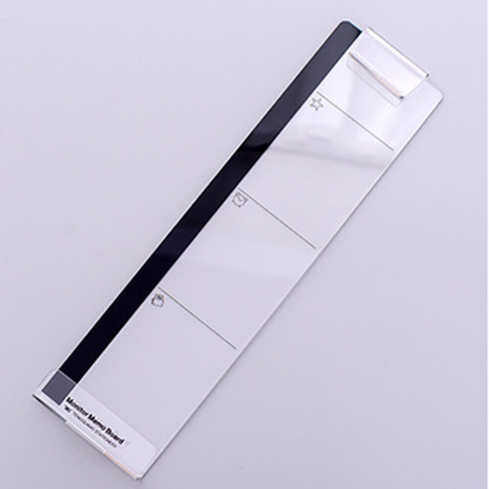 1Pcs Acrylic Monitor Message Memo Board Transparent Name Card Phone Holder Desktop Storage Organizer Office Supplies: Right