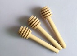 Mini Holz Honig Stock Holz Stock Honig Löffel: 8 CM / 50 Stück