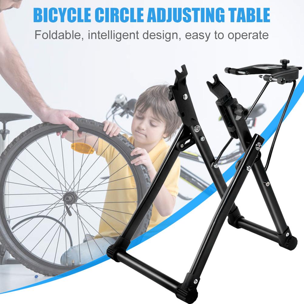 Cykelhjul truing stand mtb cykel reparationsværktøjer hjemmemekaniker truing stand til 24 tommer - 28 tommer cykeldæk cykeltilbehør