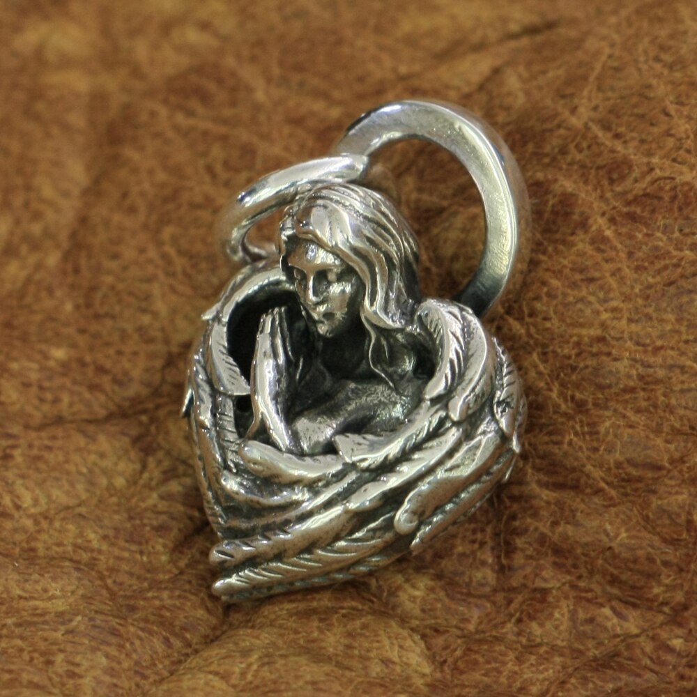 Pendentif ange 925 breloques en argent Sterling pendentif petite aile TA188 JP
