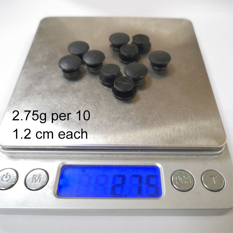 1000 stk/parti plastik knap sorte spænder dele tilbehør egnet til sandaler træsko sko diy sko charms 8/10/12/13/14/15mm: 1.2cm
