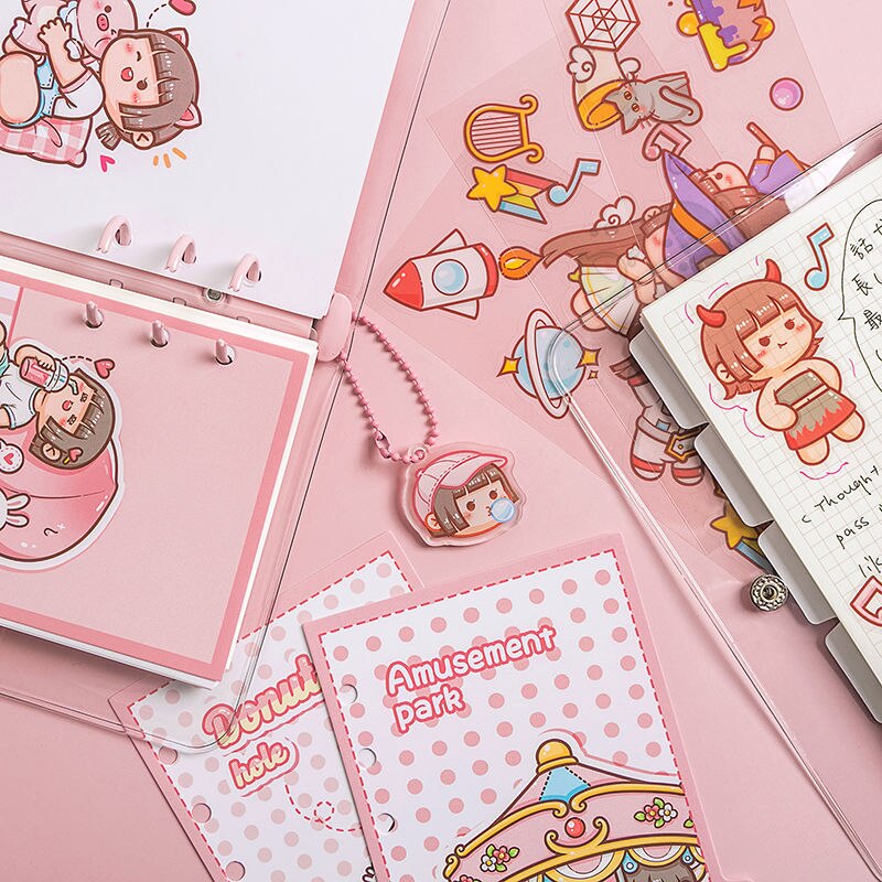 Loose-leaf Book Set Waterproof Loose-leaf Book Cute High-value Hand Ledger Cute Notebook