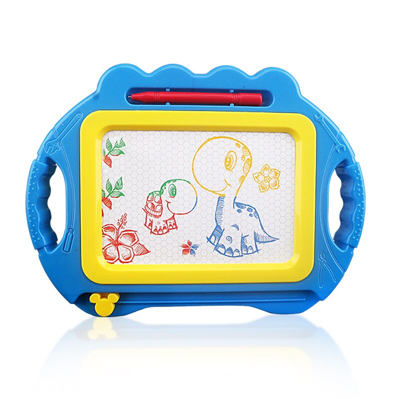 Z45 børne & #39 ;s tegnebræt børn & #39 ;s aftørret farve magnetisk malerblok legetøj doodle boards baby småbørn skrivetavle 3-12 år: Z45- blå