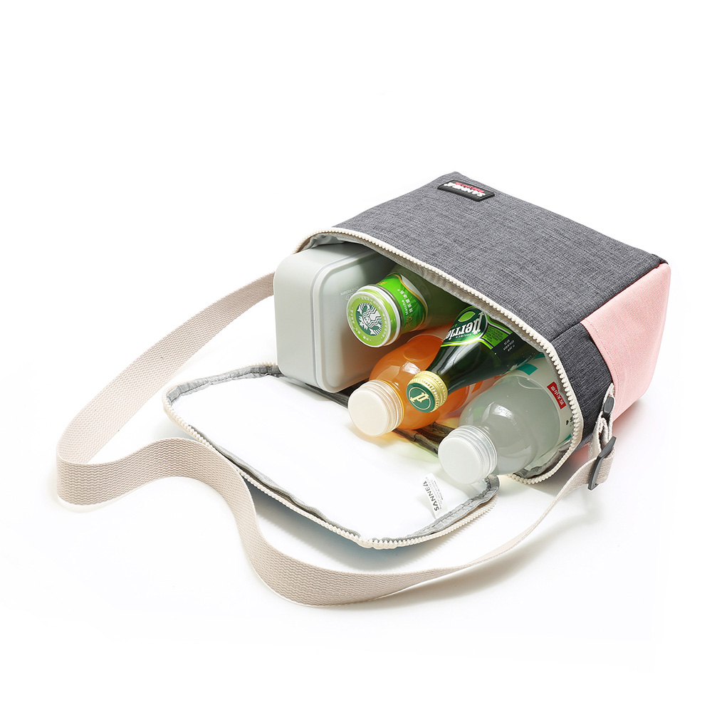 SANNE Mode Thermische Voedsel Picknick Lunch Zakken Koeler Lunchbox Frosted stof Draagbare Multifunctionele lunch Tas