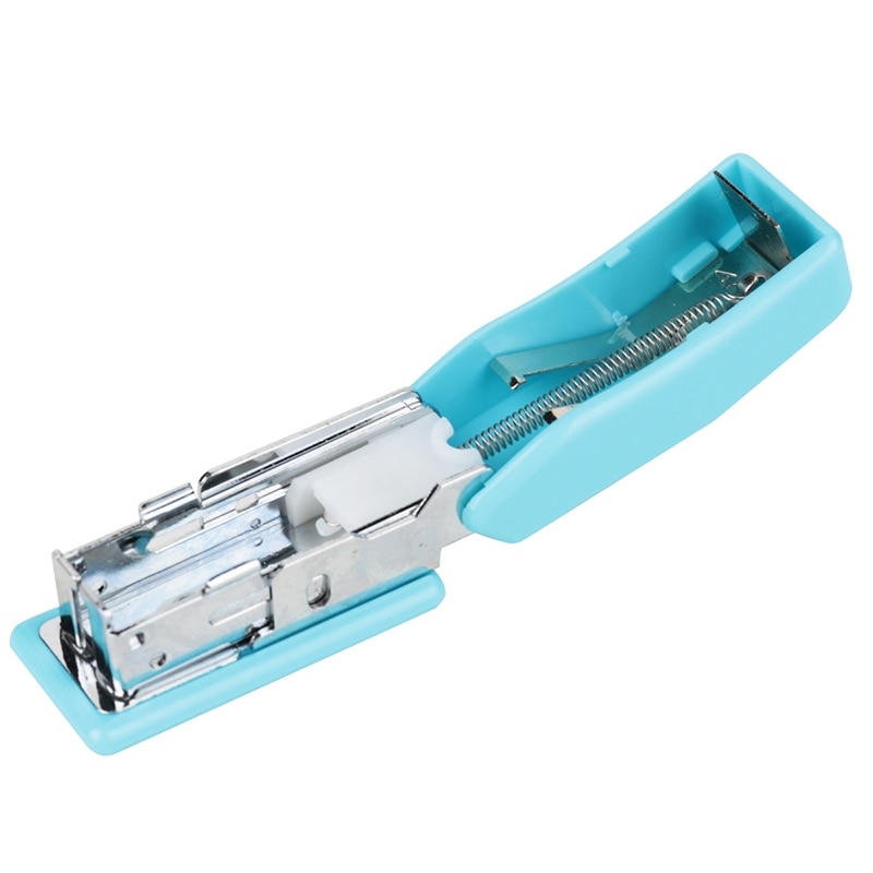 10Pcs Mini Stapler Plastic Stationery Set Kawaii Stapler Paper stationery and office Mini Binder Stationary Set