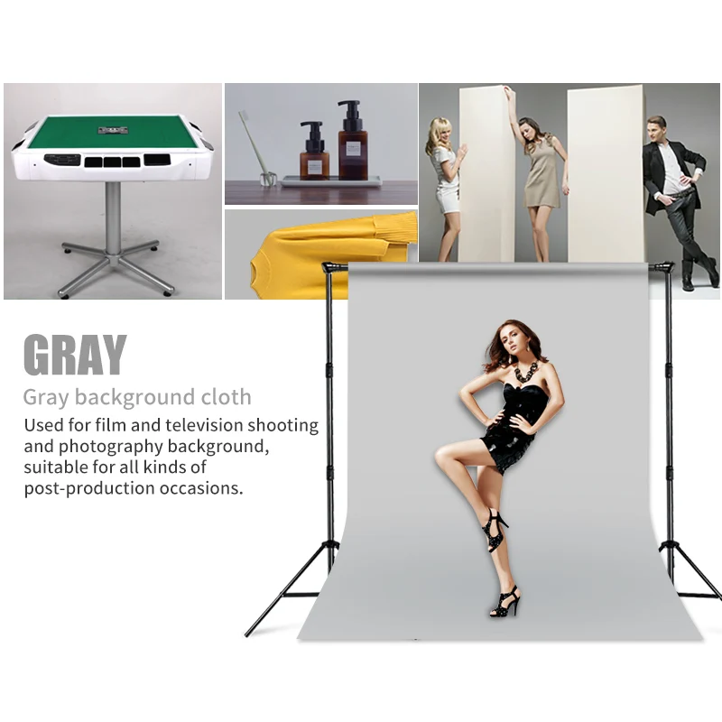 Fondos de fotografía SH 3x 6/2x3M fondo de estudio fotográfico de algodón y poliéster pantalla verde fondo para sesión de fotos Chromakey 6 colores