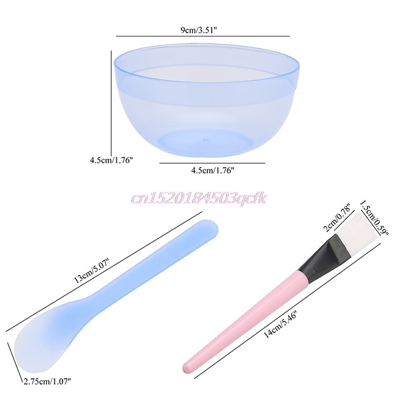 Face Mask Bowl Homemade Makeup Beauty DIY Facial Brush Spoon Stick Tool Set #H056#