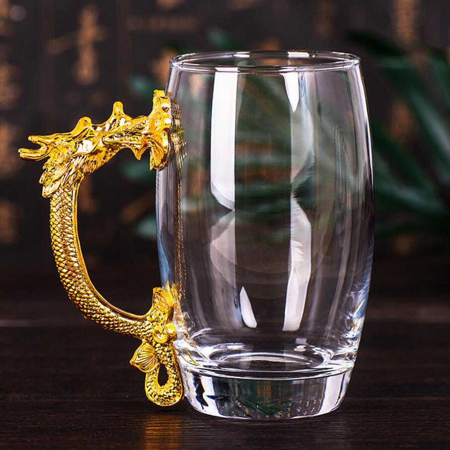 Metal tap water green tea cup watercup wine goblet .