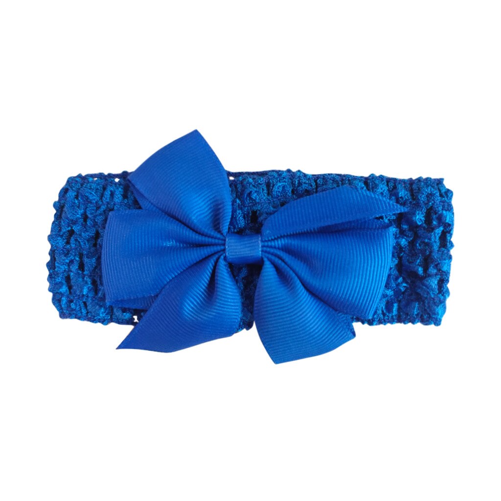Baby Girl Bows Wave Headbands Big Bowknot Hair Accessories Cotton Wide Head Turban Infant Newborn Headbands Solid Headwraps