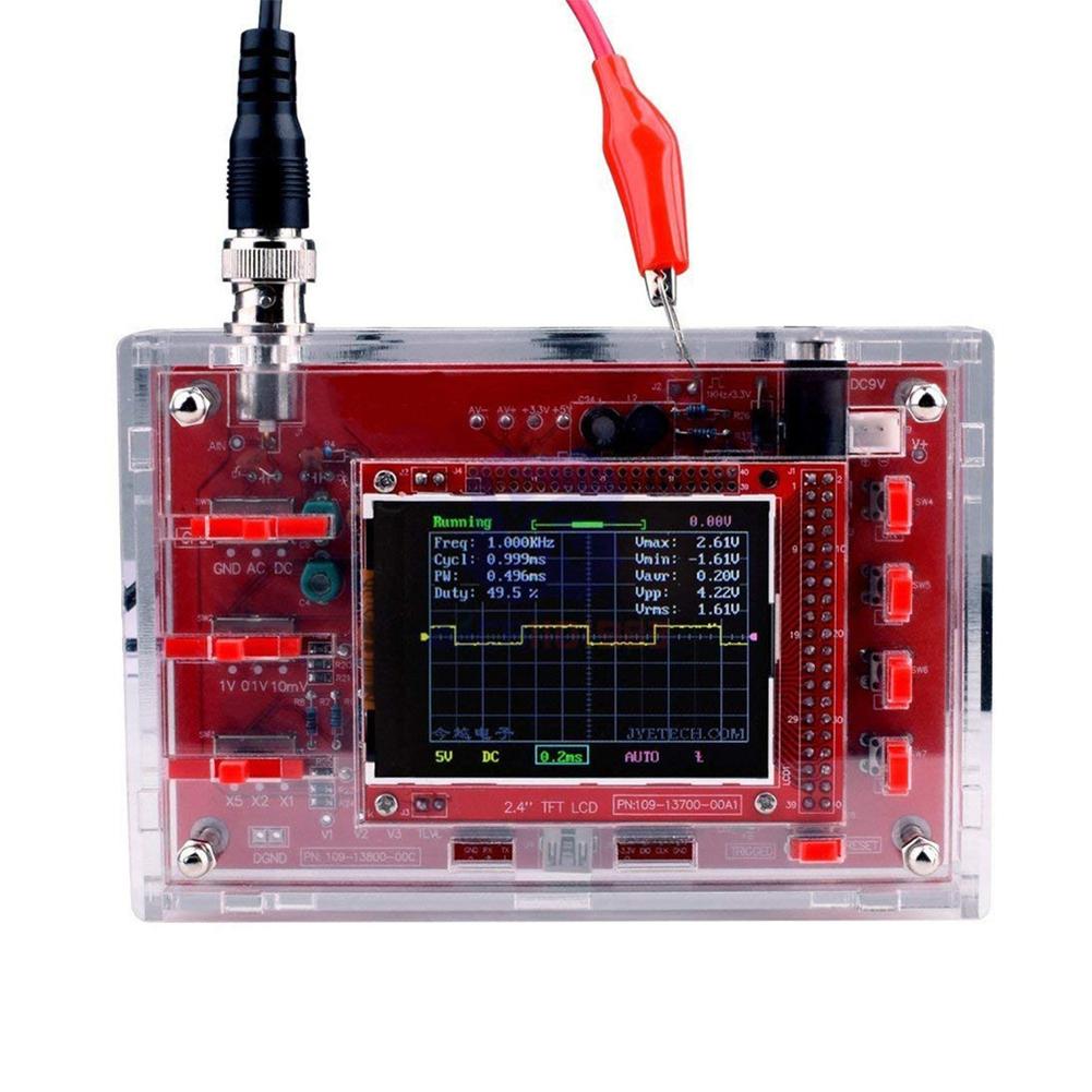 Fully Assembled Digital Oscilloscope With Acrylic Case Short-circuit Open-circuit Detection E-learning Kit Compatible For Dso138