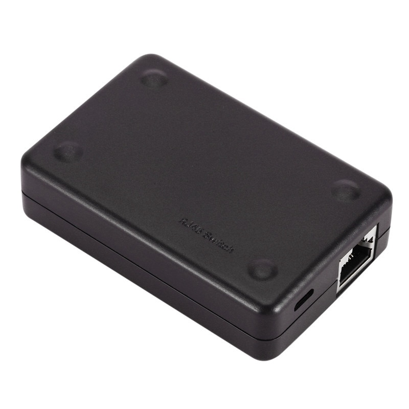 Mini 2 Port RJ45 Lan Hub Network Switch Box Computer Ethernet Internet Adapter