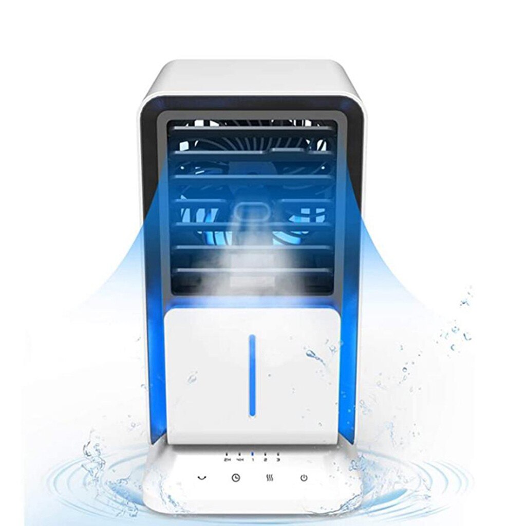 Mini Portable Air Cooler Multi-function Usb Air Conditioning Fan Removable Small Desktop Fan For Office Home Rechargeable#g30