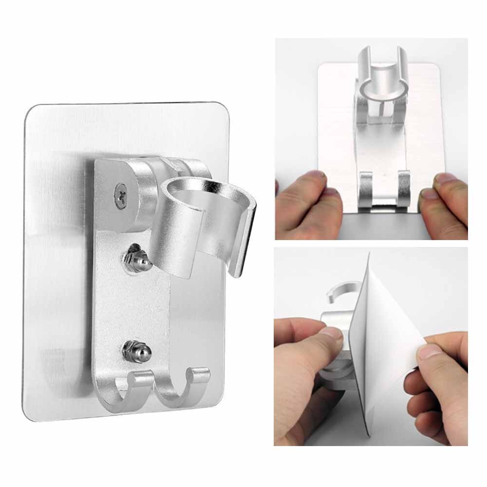 Stainless Steel Adjustable Shower Mounting Brackets Hose Wall Handheld Stickers Holder Explosion-Proof Pipe Bathroom Parts