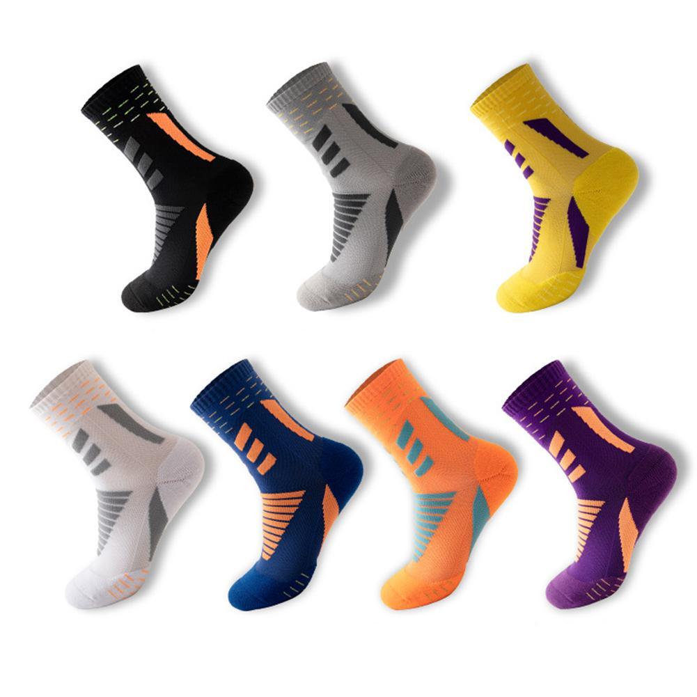 1Pair Cycling Thicken Men Basketball Socks Deodorant Quick-drying Breathable Running Male Sports Long Tube Sock